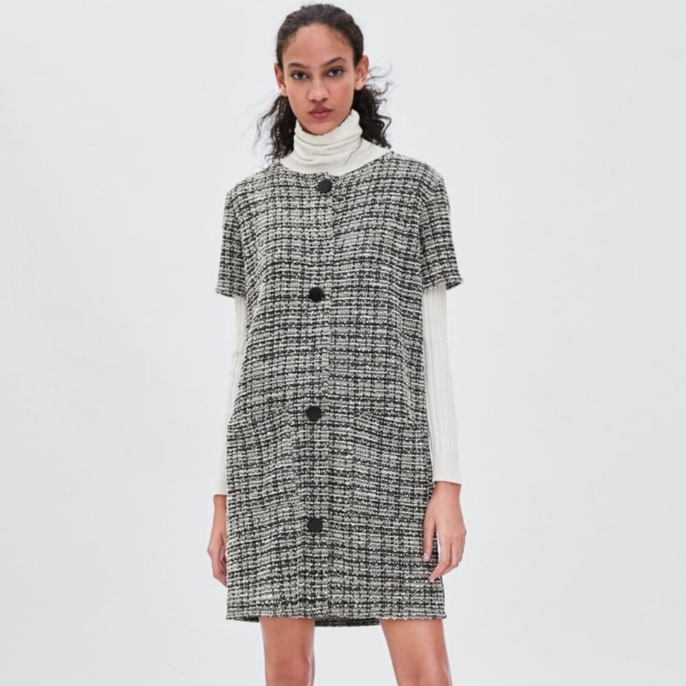 Zara Tweed Shift Dress